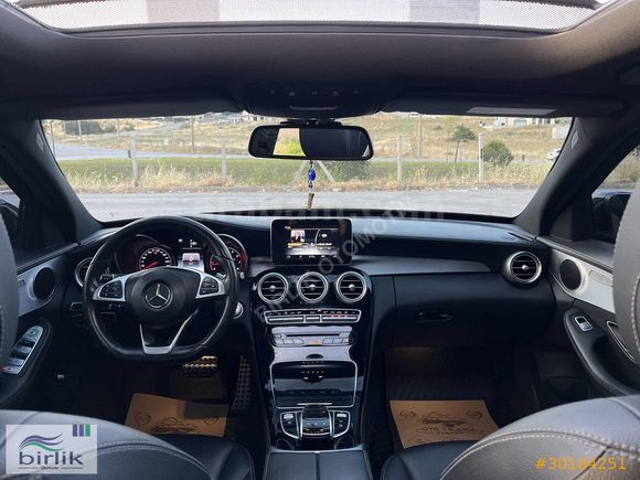 MERCEDES C180 AMG+GECE+IŞIK+İMZALI BOYASIZ 155.000 KM FULL Eşsiz