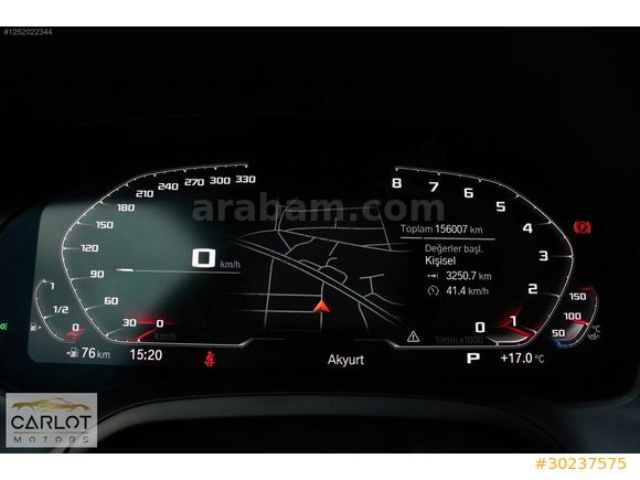 CARLOT MOTORS/2020 BMW 320İ MSPORT HATASIZ HAYALET+ISTMA+K.NOKTA