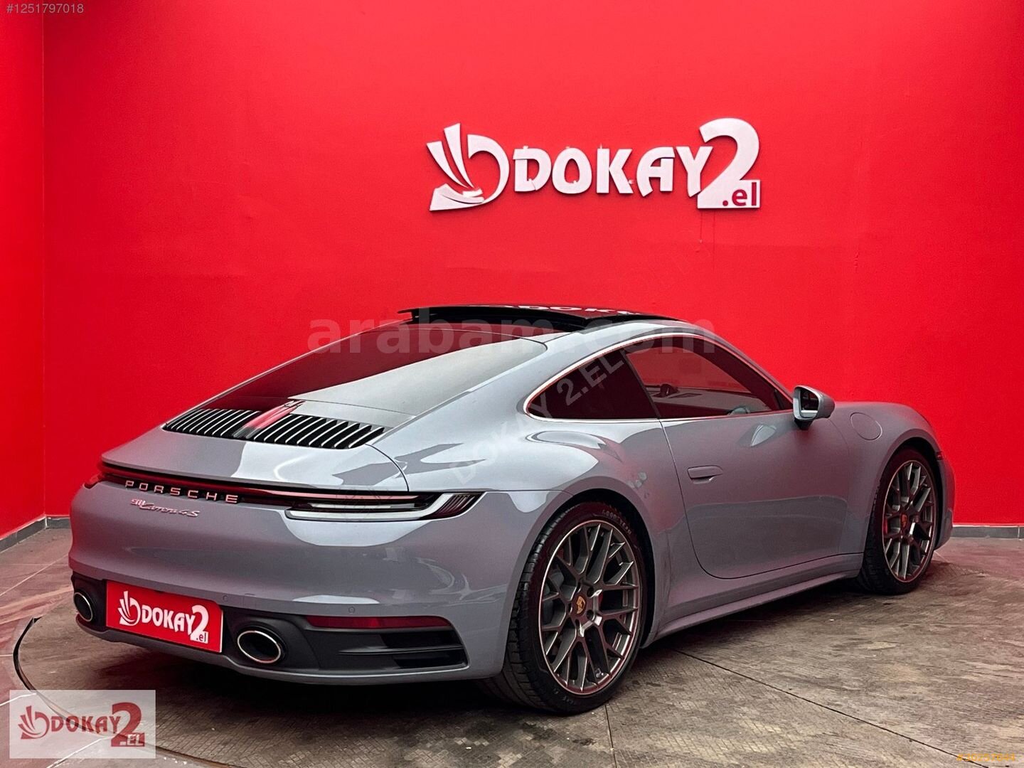 Galeriden Porsche 911 Carrera 4S 2023 Model İzmir 13.000 km Gri 6