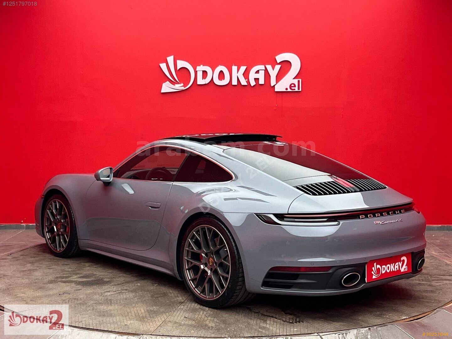 Galeriden Porsche 911 Carrera 4S 2023 Model İzmir 13.000 km Gri 5