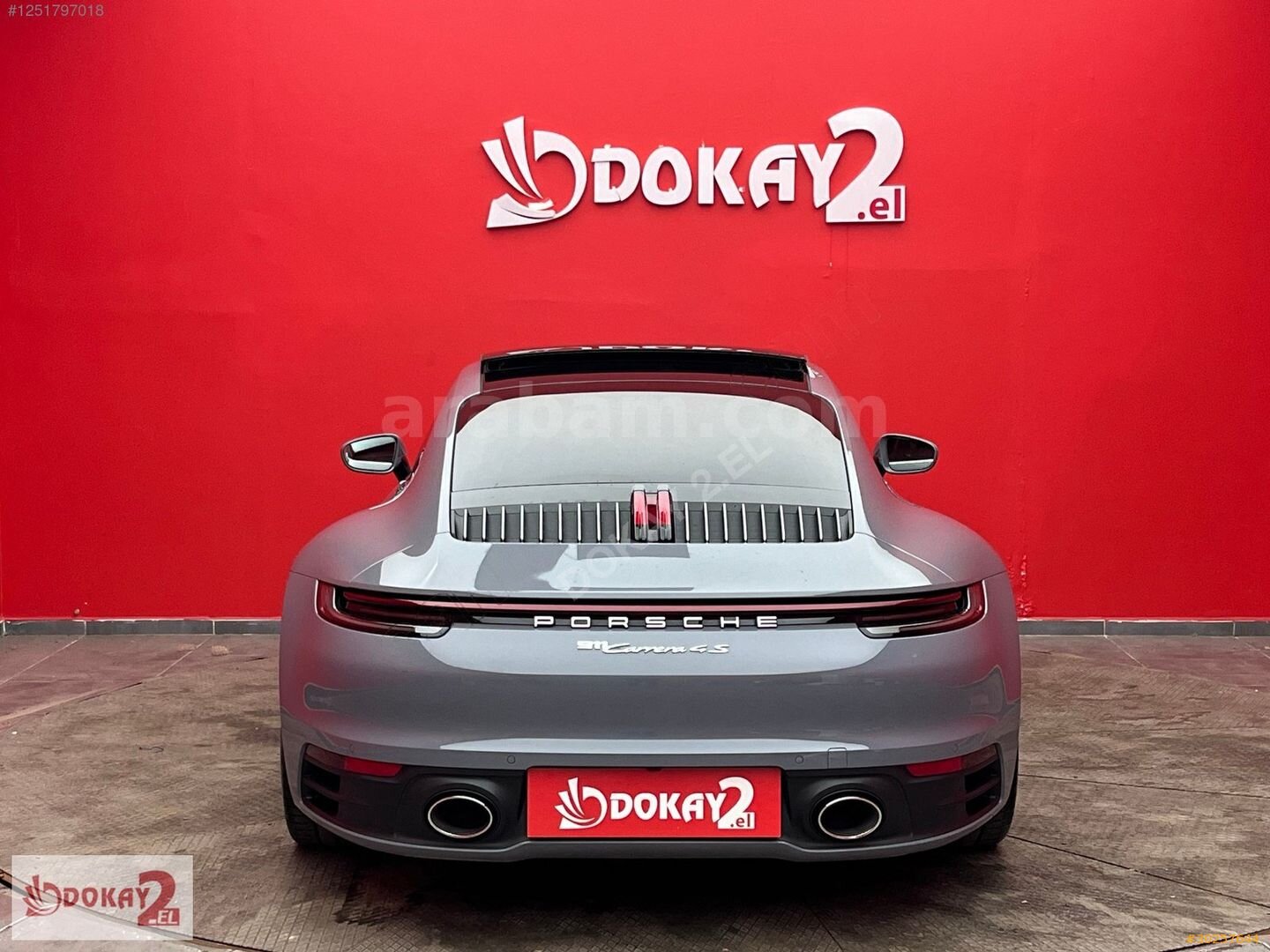 Galeriden Porsche 911 Carrera 4S 2023 Model İzmir 13.000 km Gri 4