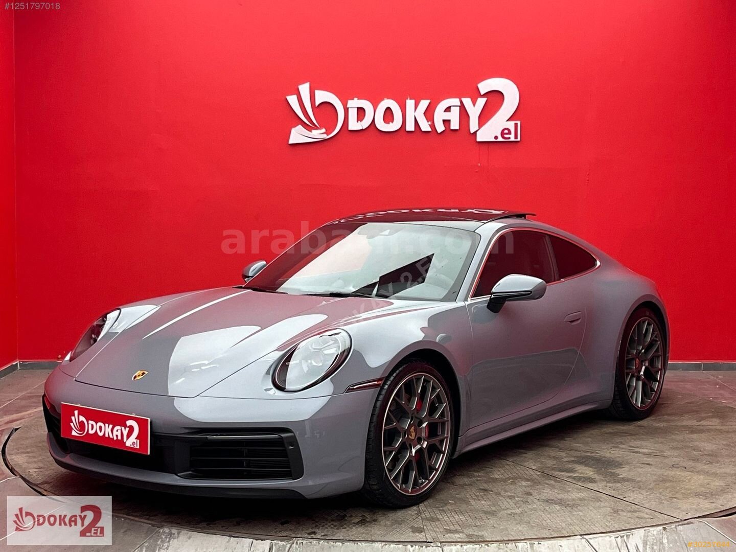 Galeriden Porsche 911 Carrera 4S 2023 Model İzmir 13.000 km Gri 3