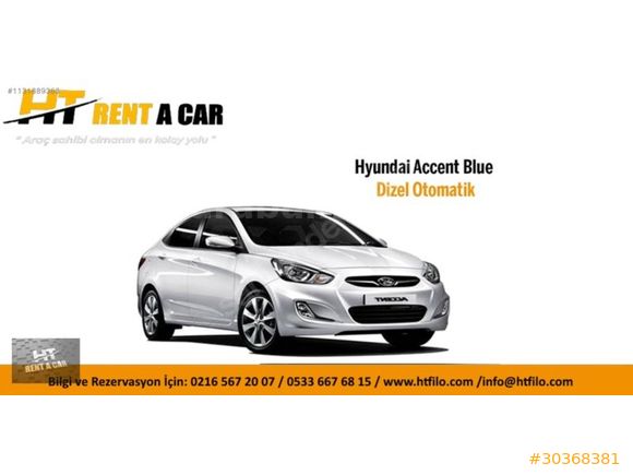 HT RENT A CAR'DAN FİAT-EGEA GÜNLÜK, HAFTALIK, AYLIK