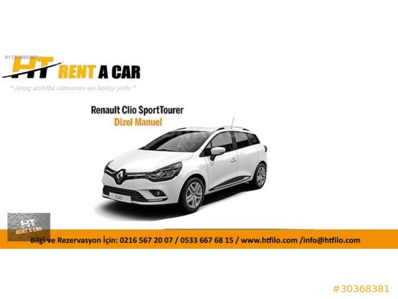 HT RENT A CAR'DAN FİAT-EGEA GÜNLÜK, HAFTALIK, AYLIK