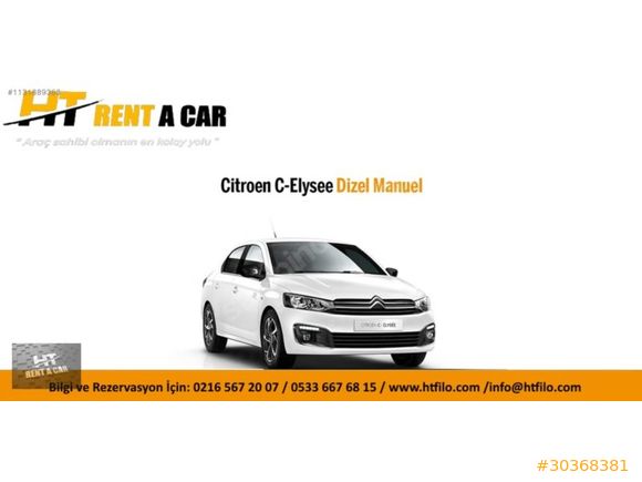HT RENT A CAR'DAN FİAT-EGEA GÜNLÜK, HAFTALIK, AYLIK