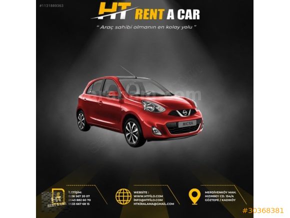 HT RENT A CAR'DAN FİAT-EGEA GÜNLÜK, HAFTALIK, AYLIK