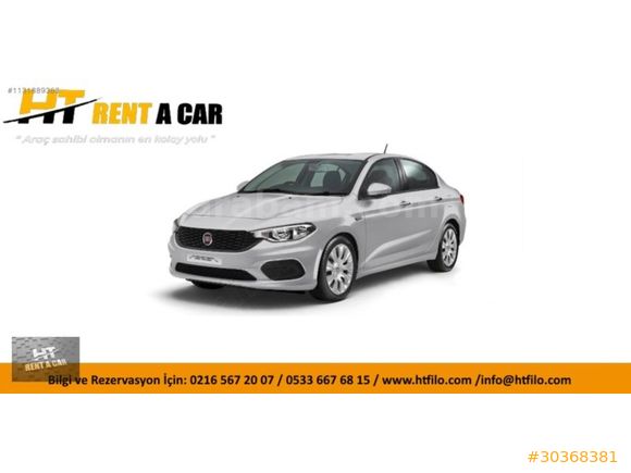 HT RENT A CAR'DAN FİAT-EGEA GÜNLÜK, HAFTALIK, AYLIK