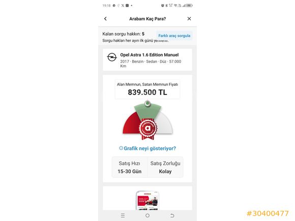 Sahibinden Opel Astra 1.6 Edition 2017 Model