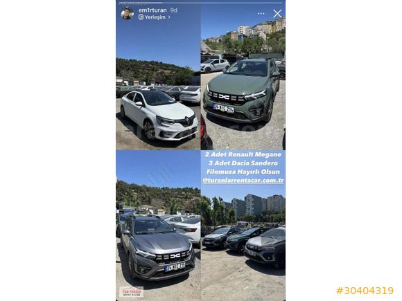 2025 MODEL 0KM OTOMATİK SANDERO'LAR