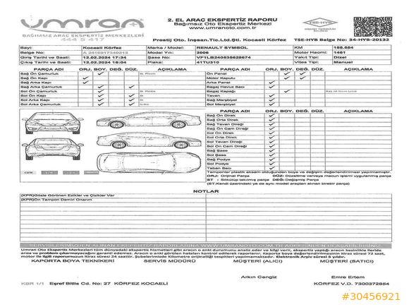 Sahibinden Renault Clio 1.5 dCi Alize 2006 Model
