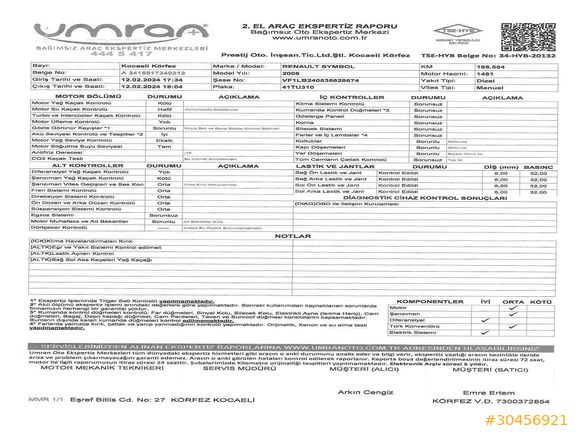 Sahibinden Renault Clio 1.5 dCi Alize 2006 Model