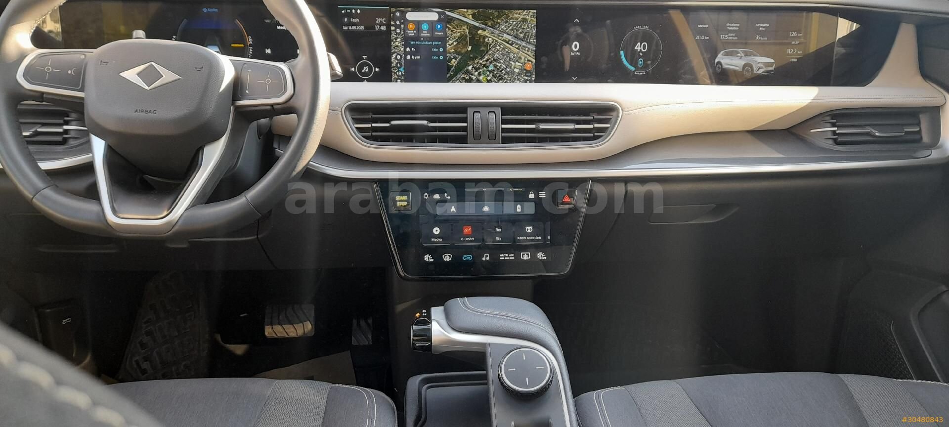 ÂCİLL YURTDIŞINA ÇIKACAĞIM İÇİN UYGUN FİYAT TOGG T10X V1 STANDART 2023 +19 ÇELİK JANT + CAM TAVAN+KONFOR PAKET 2