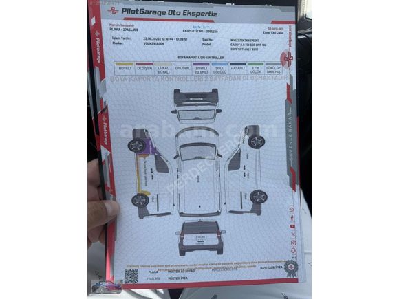 PERDECİ EROL'DAN 2019 WV CADDY 2.0 TDİ COMFORTLİNE MANUEL