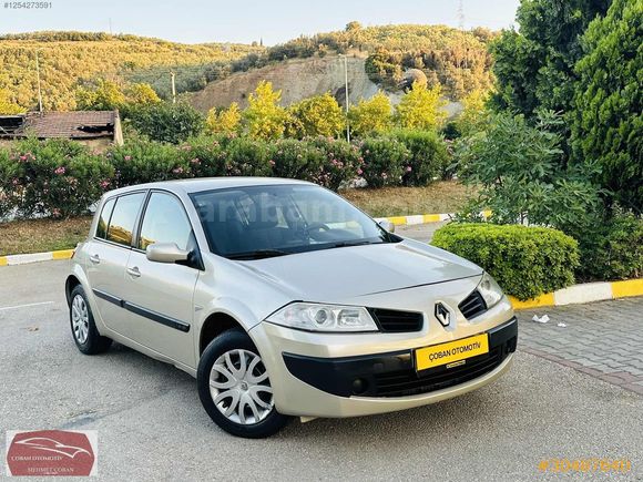 ÇOBAN OTOMOTİVDEN FUL BAKIMLI MEGANE II 1.4 16V. HB AUTH. LPG'Lİ