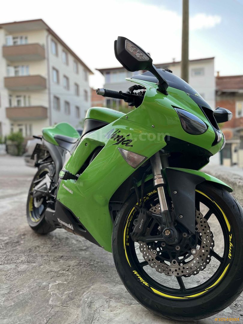 Sahibinden Kawasaki Ninja ZX 6R 2007 Model Bilecik 62.000 km Yeşil