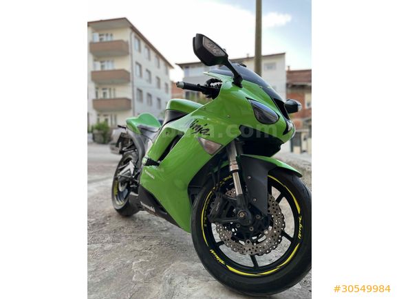 スー Sahibinden Kawasaki Ninja ZX 6R 2007 Model Bilecik 62.000 km Yeşil