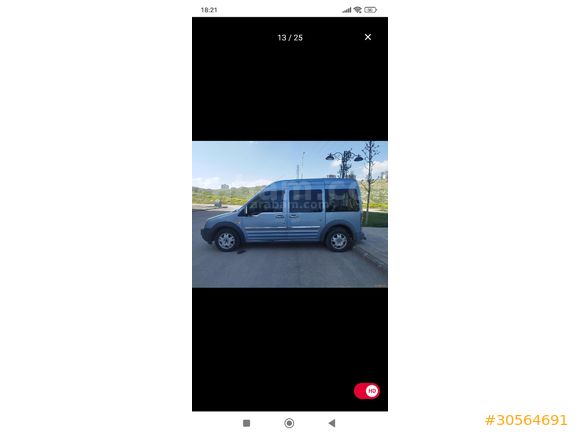 Galeriden Ford Tourneo Connect 90PS 2007 Model Gaziantep