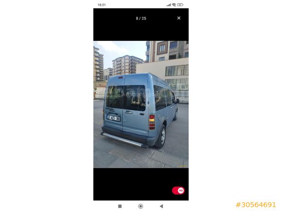 Galeriden Ford Tourneo Connect 90PS 2007 Model Gaziantep