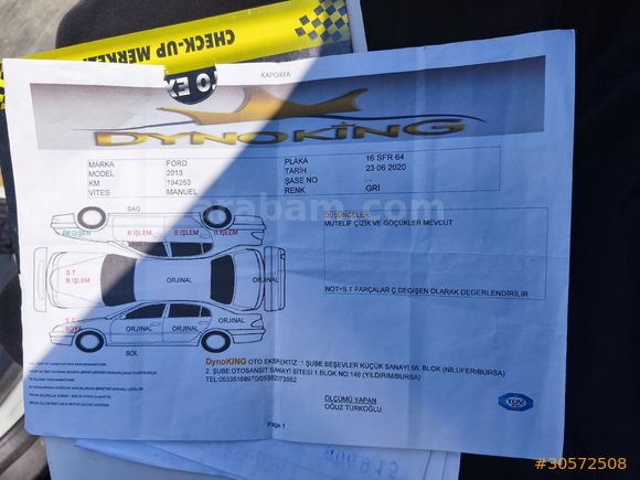 Sahibinden Temiz Ford Focus 1.6 TDCi Trend 2013 Model