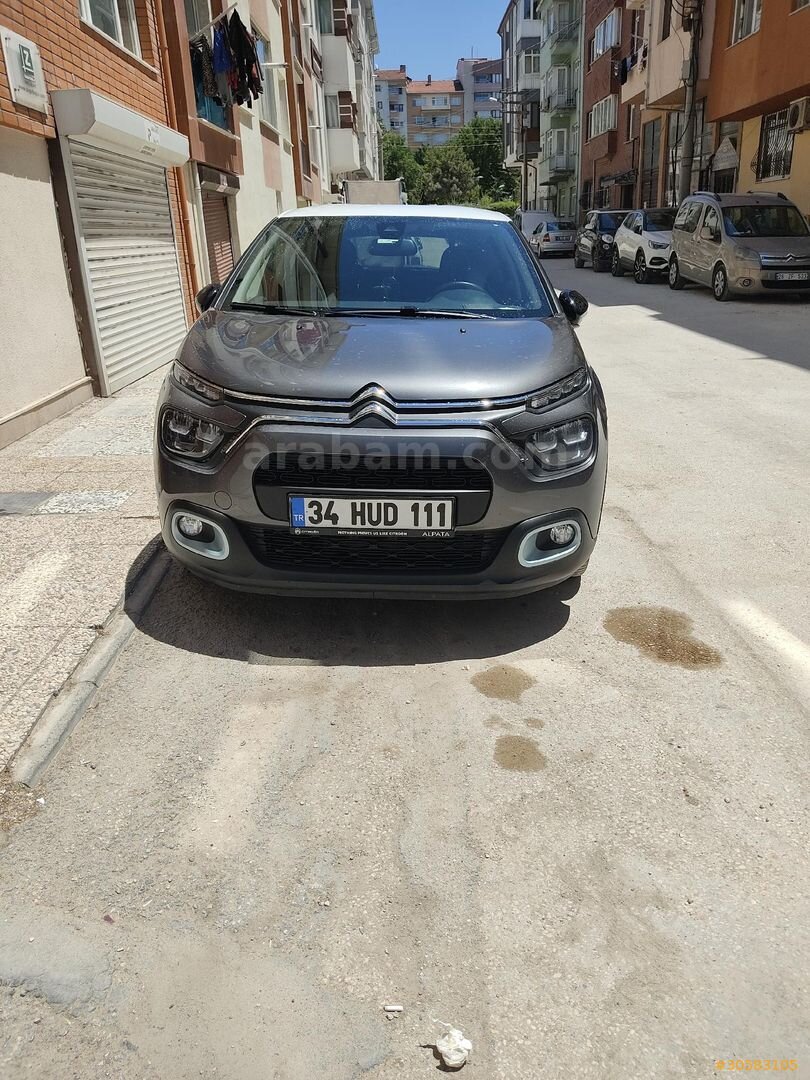 Sahibinden Citroen C3 1.2 PureTech Elle 2023 Model Eskişehir 88.000 km Gri (metalik) 1