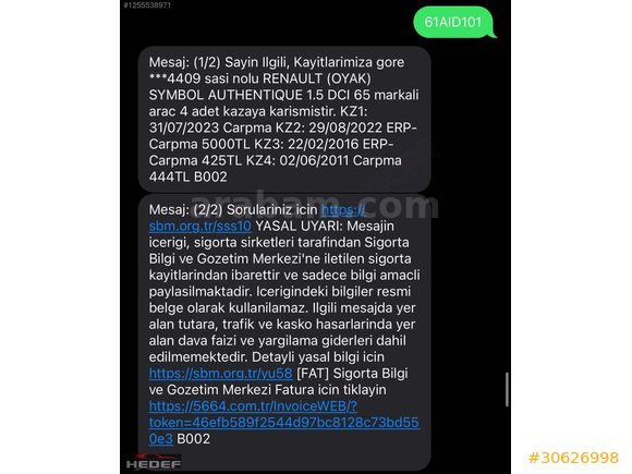 2011 1.5 DCI MASRAFSIZ KLİMALI RENAULT SYMBOL