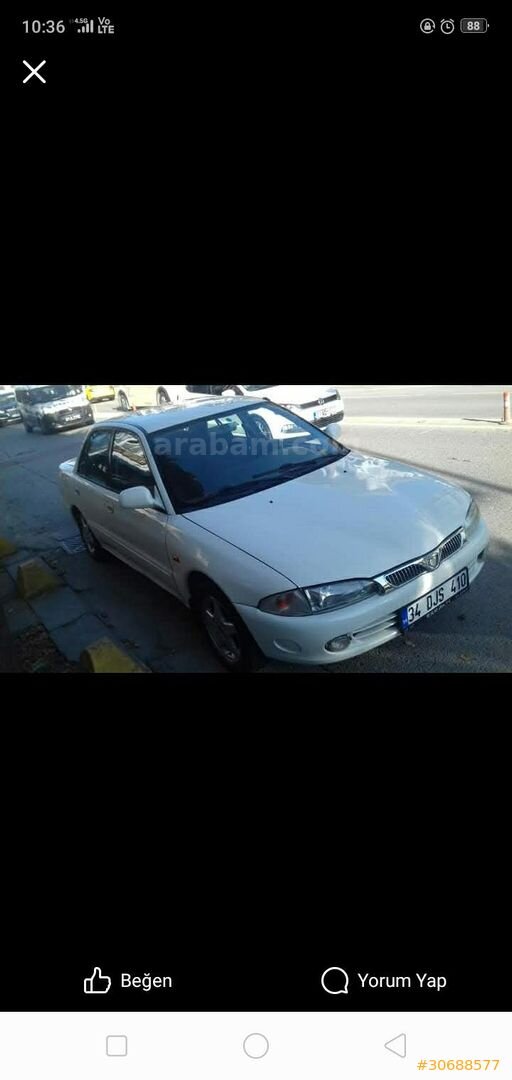 Sahibinden Proton 416 GLX 1998 Model İstanbul 283.000 km Beyaz 2