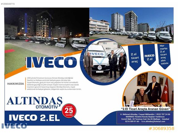 ALTINDAŞ IVECO 2.el 2004 model yüksek tavan bakımlı