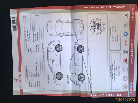 Sahibinden Renault Clio 1.5 dCi Joy 2016 Model