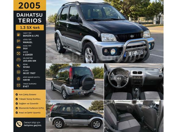 Sahibinden Daihatsu Terios 1.3 SX 2005 Model 