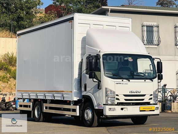 CESURDAN 2020 MODEL ISUZU NPR 10 LONG SIFIR KAYAR PERDELİ KASA