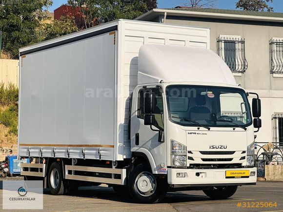 CESURDAN 2020 MODEL ISUZU NPR 10 LONG SIFIR KAYAR PERDELİ KASA