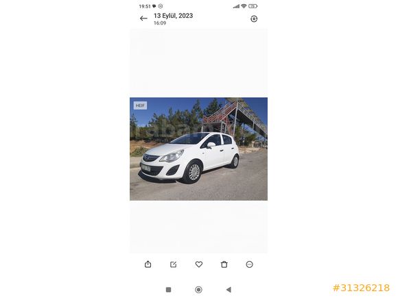 Sahibinden Opel Corsa 1.3 CDTI Essentia 2013 Model 