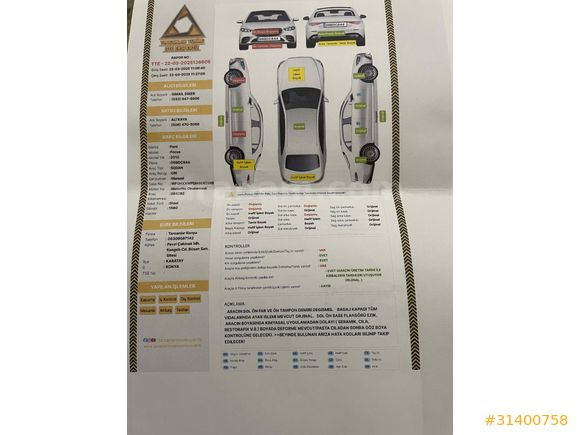 Sahibinden Ford Focus 1.6 TDCi Titanium X 2010 Model 