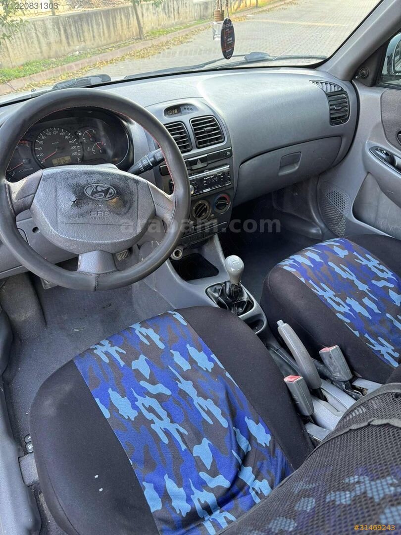 Galeriden Hyundai Accent 1.3 Admire 2005 Model Adana 365.000 km Beyaz 6
