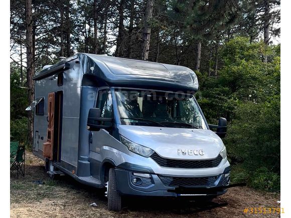 GERÇEK ŞÖMİNELİ BALKONLU 2025 ÖZEL YAPIMI LÜKS KARAVAN