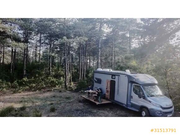 GERÇEK ŞÖMİNELİ BALKONLU 2025 ÖZEL YAPIMI LÜKS KARAVAN