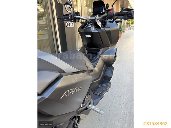 ' EKOL MOTORS'/2024 MAT SİYAH HONDA ADV 350 AKILLI ÇANTA KYLS G0