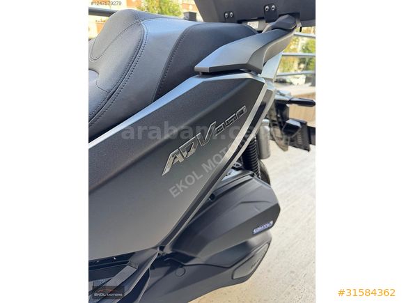 ' EKOL MOTORS'/2024 MAT SİYAH HONDA ADV 350 AKILLI ÇANTA KYLS G0