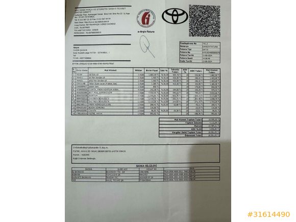 Sahibinden Toyota Corolla 1.4 D-4D Terra 2006 Model 
