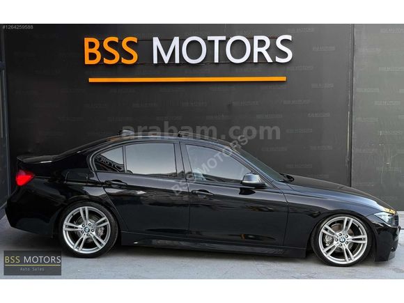 -BSS MOTORS-2013 LCİ BMW 3.20 D SİYAH İÇİ KIRMIZI M SPORT !