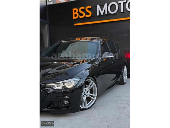 -BSS MOTORS-2013 LCİ BMW 3.20 D SİYAH İÇİ KIRMIZI M SPORT !
