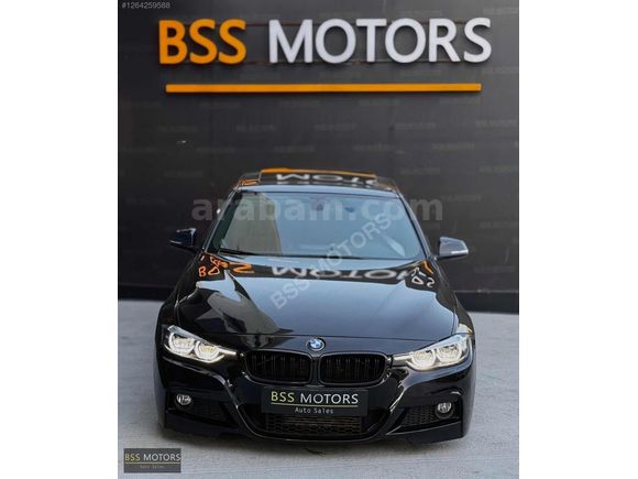 -BSS MOTORS-2013 LCİ BMW 3.20 D SİYAH İÇİ KIRMIZI M SPORT !
