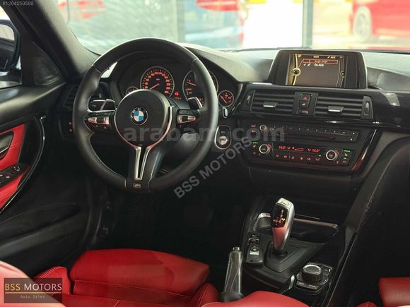 -BSS MOTORS-2013 LCİ BMW 3.20 D SİYAH İÇİ KIRMIZI M SPORT !
