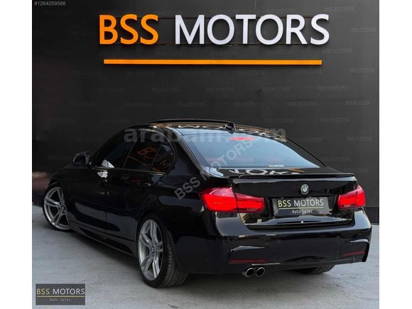 -BSS MOTORS-2013 LCİ BMW 3.20 D SİYAH İÇİ KIRMIZI M SPORT !