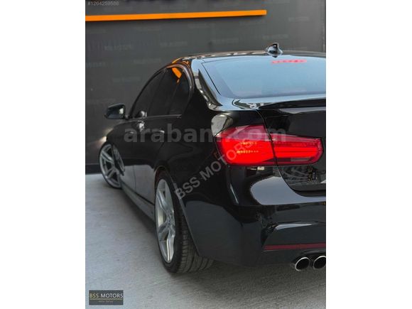 -BSS MOTORS-2013 LCİ BMW 3.20 D SİYAH İÇİ KIRMIZI M SPORT !