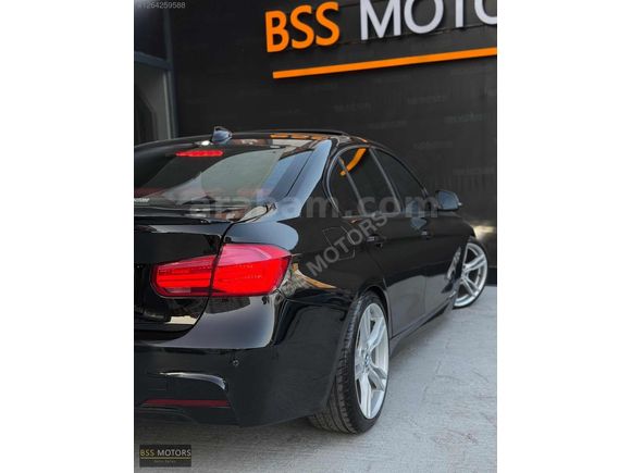-BSS MOTORS-2013 LCİ BMW 3.20 D SİYAH İÇİ KIRMIZI M SPORT !