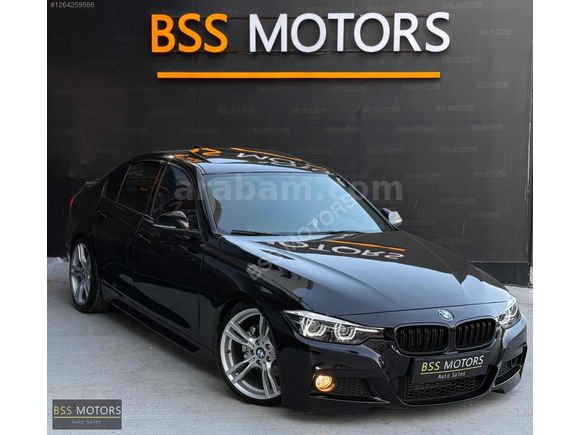 -BSS MOTORS-2013 LCİ BMW 3.20 D SİYAH İÇİ KIRMIZI M SPORT !