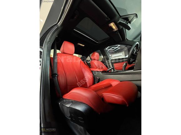 -BSS MOTORS-2013 LCİ BMW 3.20 D SİYAH İÇİ KIRMIZI M SPORT !
