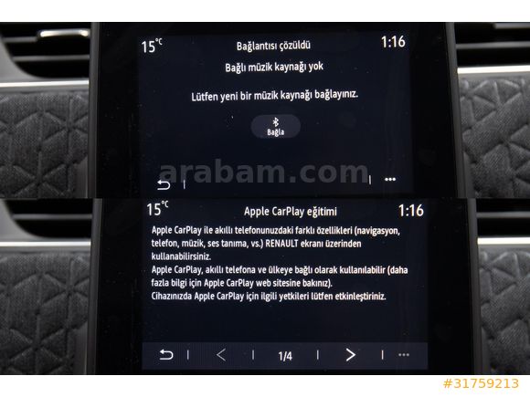 2023 RENAULT ZOE INTENSE Ş.TKP_CARPLAY_CRUISE_K.SRJ_HATASIZ