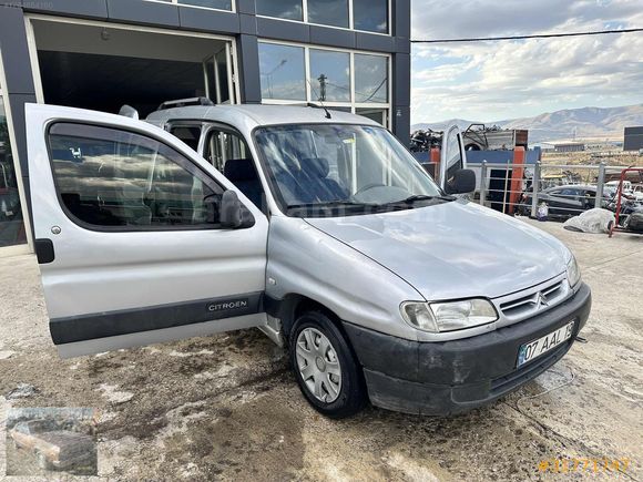 2002 CİTRÖEN BERLİNGO 1.9 D ÇİFT SÜRGÜ KLİMALI OTOMOBİL RUHSATLI
